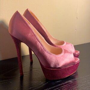 De Blossom Hailey-2 Pink Pumps w/ Jewels - size 7.5